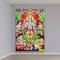 Satyanarayana Cloth Banner Backdrop 5x8ft Hindu God Wallpaper Home Room Wall Decor Photo Studio Booth Props Traditional Pooja Backdrop Housewarming Decoration Wall Banner